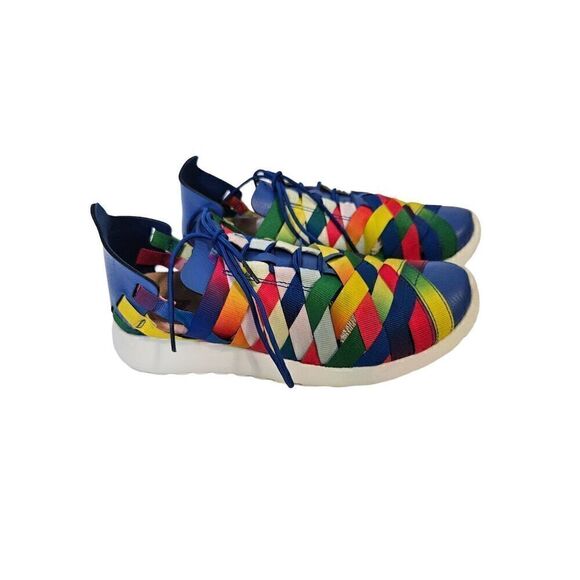 Nike Roshe Run Mens woven PRM Rainbow running shoes. Size 7.5. - Picture 1 of 6
